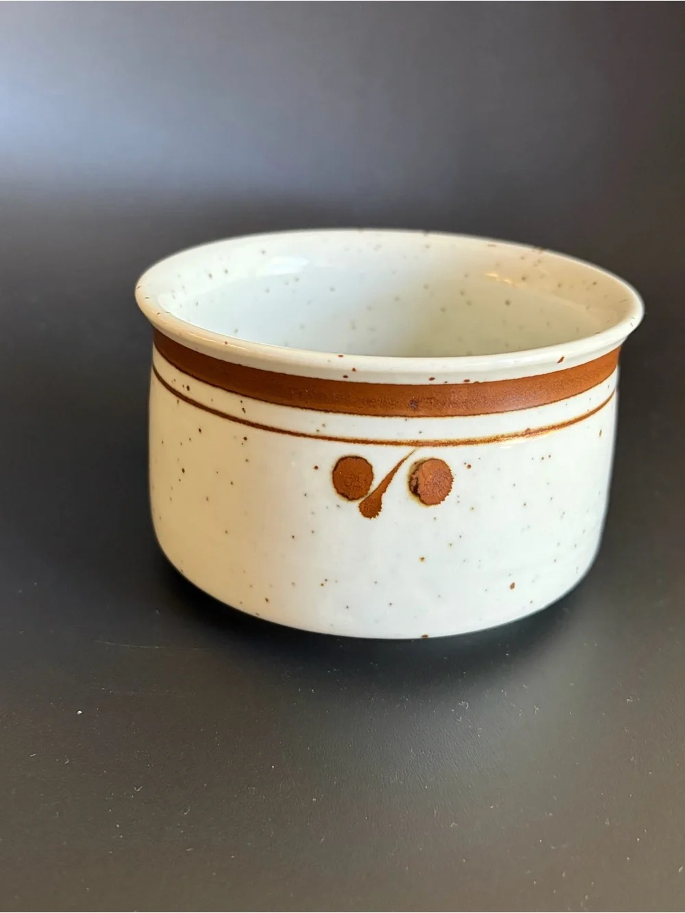 Vintage Otagiri stoneware speckled soup or chili mug